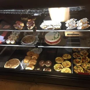 One of the display cases. The mini quiches were soooo yummy.