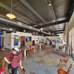 the interior of the restaurant