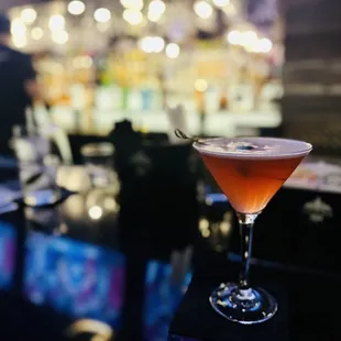 Cosmo made with Kettle One Grapefruit and Rose vodka