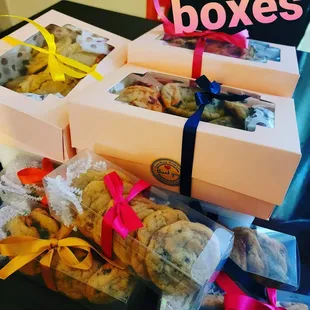 boxes of cookies