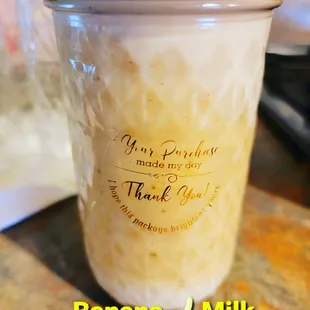 You'll go APE over the banana milk! Do delicious with a hint of vanilla and warm spices. It's a definite go to!