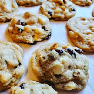 White Chocolate cranberry walnut cookies! Perfect treat to satisfy your sweet tooth