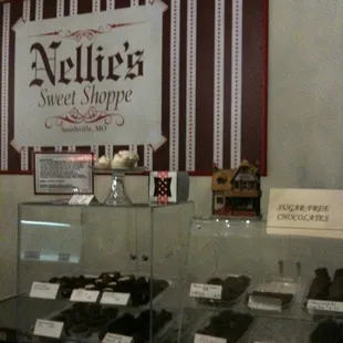 a display of chocolates