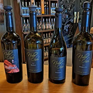 Some red wines I got a small taste of while standing at the bar. Primitivo was recommended and my favorite. Malbec  was my 2nd favorite.