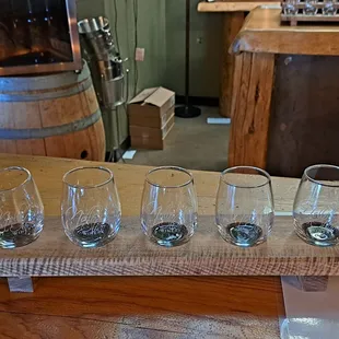 Tasting flight glasses