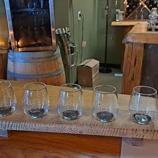 Tasting flight glasses