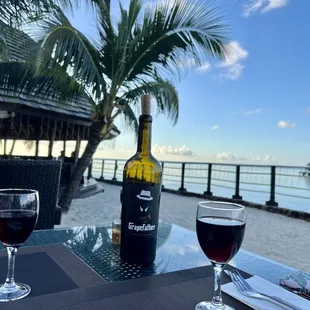 Brought wine all the way to Tahiti- Moorea for vacation