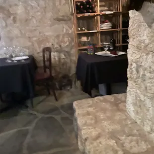 Additional tables in the tasting room.