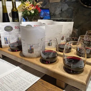 a selection of wine glasses