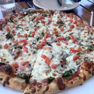 Spinach Pie Thin Crust Pizza