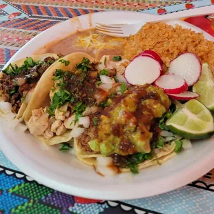 Three taco combo, hits the spot and only $9.99.