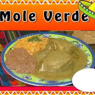 a plate of mexican food