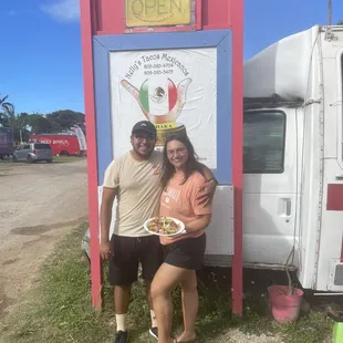 owner insisted on taking our picture lol super nice! great vibes
