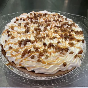 Caramel Pecan French Silk Pie