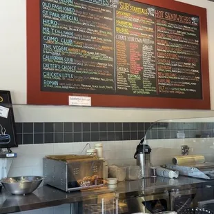 Menu board is on line also.