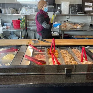 customers in the kitchen