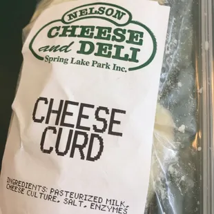 a bag of cheese