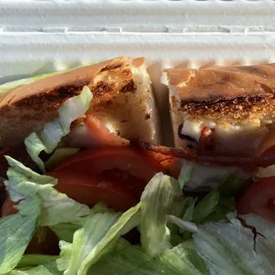 You can&apos;t really see the BLT but it has pepperjack and it was awesome. Love this place for a quick bite.