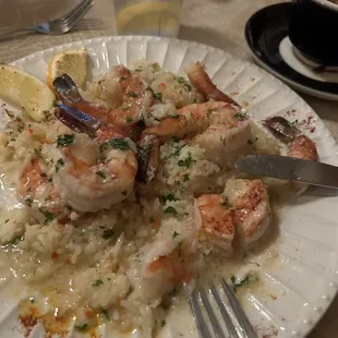 Shrimp scampi over rice...forgot to take pic before taking serval bites!