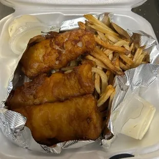 3 piece fish, cod to go!