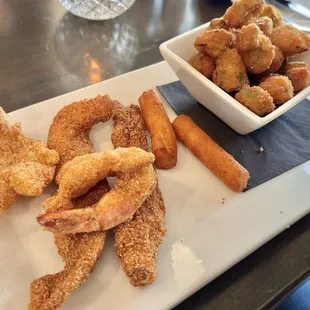 Catfish 2 Fillets and 2 Shrimp with okra