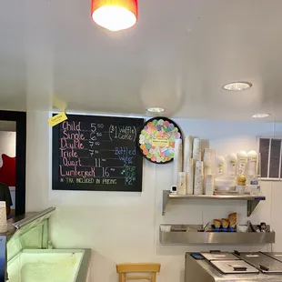 the interior of a restaurant