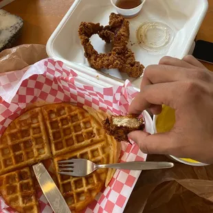 $15 chicken &amp; waffle