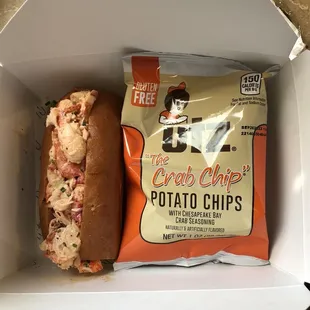 5&quot; Lobster roll and a bag of chips=$30! OMG!!