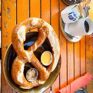 huge Hot Bavarian Pretzel