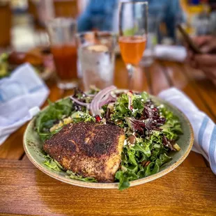 Blackened Salmon Salad