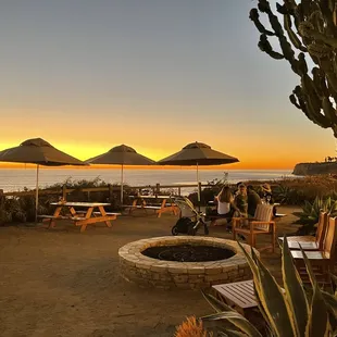 Outdoor seating view