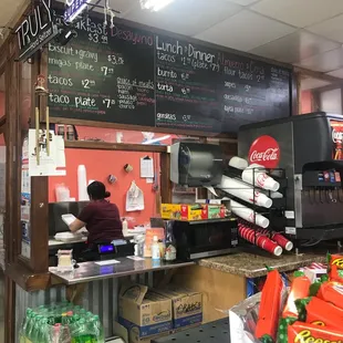 a man behind the counter