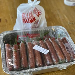 $33 for 20 rolls of nem aka grilled pork