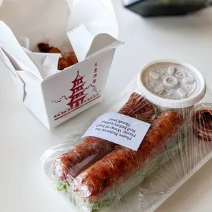 Combo Eco $7 2pcs nem nuong + 2pcs ck wings