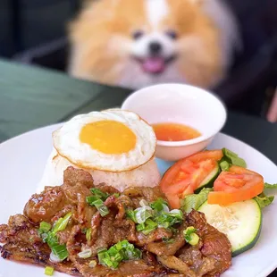 Cơm Thịt Nướng: Grilled Pork over Rice | $10.95 + $1 egg