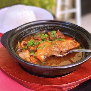Cá Kho Thịt Tộ: Caramelized catfish &amp; pork belly claypot | $14.95 (rice is extra)
