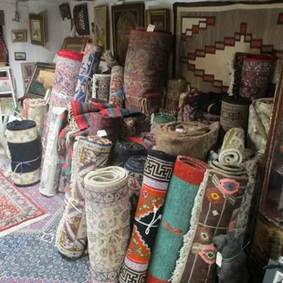 Navajo, Persian and Caucasian rugs.
