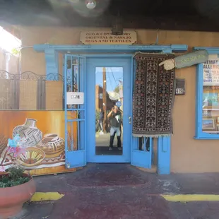 View of store front from street.