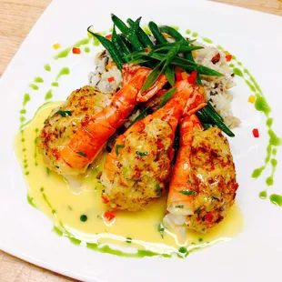 Crab Stuffed Scampi