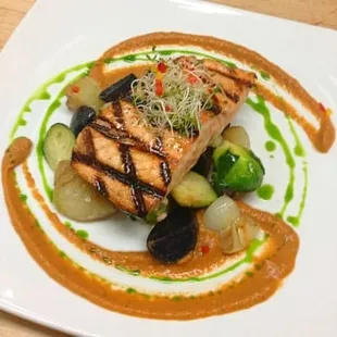grilled seafood, food, fish, seafood, grilled fish