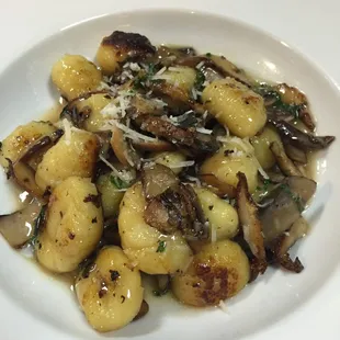 Sauteed Gnocchi Appetizer, Wild Mushrooms, Brown Butter Parmigiano