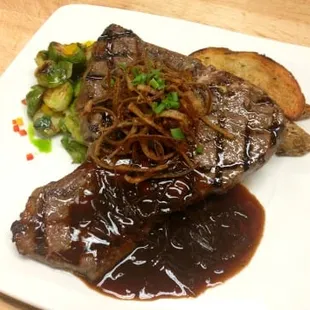 steak, food