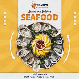 Make your special moments even more memorable with seafood. 
Bring your family and friends to our restaurant for a delicious mea