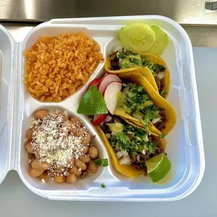 Asada Taco Plate