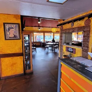 the inside of the restaurant