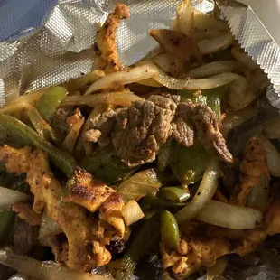 a close up of a foil packet of food