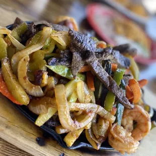 Fajitas de Cameron y asada mucho delicioso