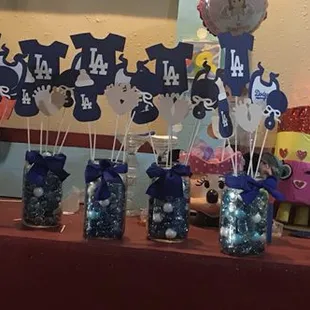 Dodgers center pieces