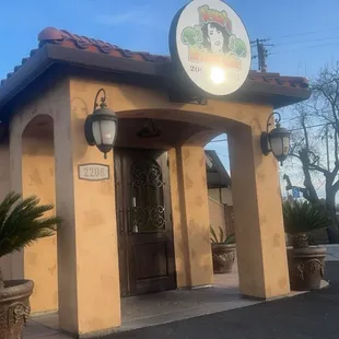 Front of restaurant