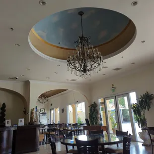 the dining area